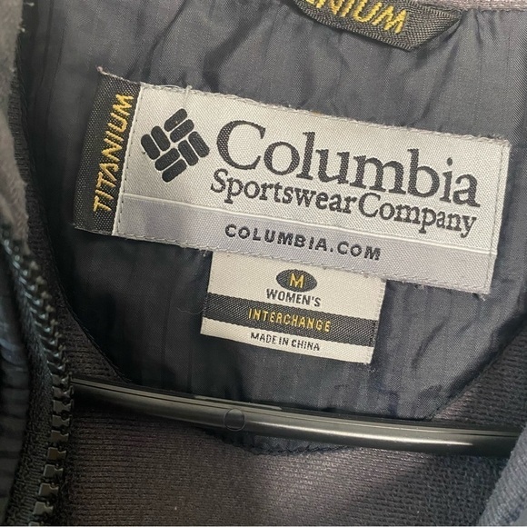 Columbia titanium interchange black quilted zip up jacket size medium - Picture 4 of 7